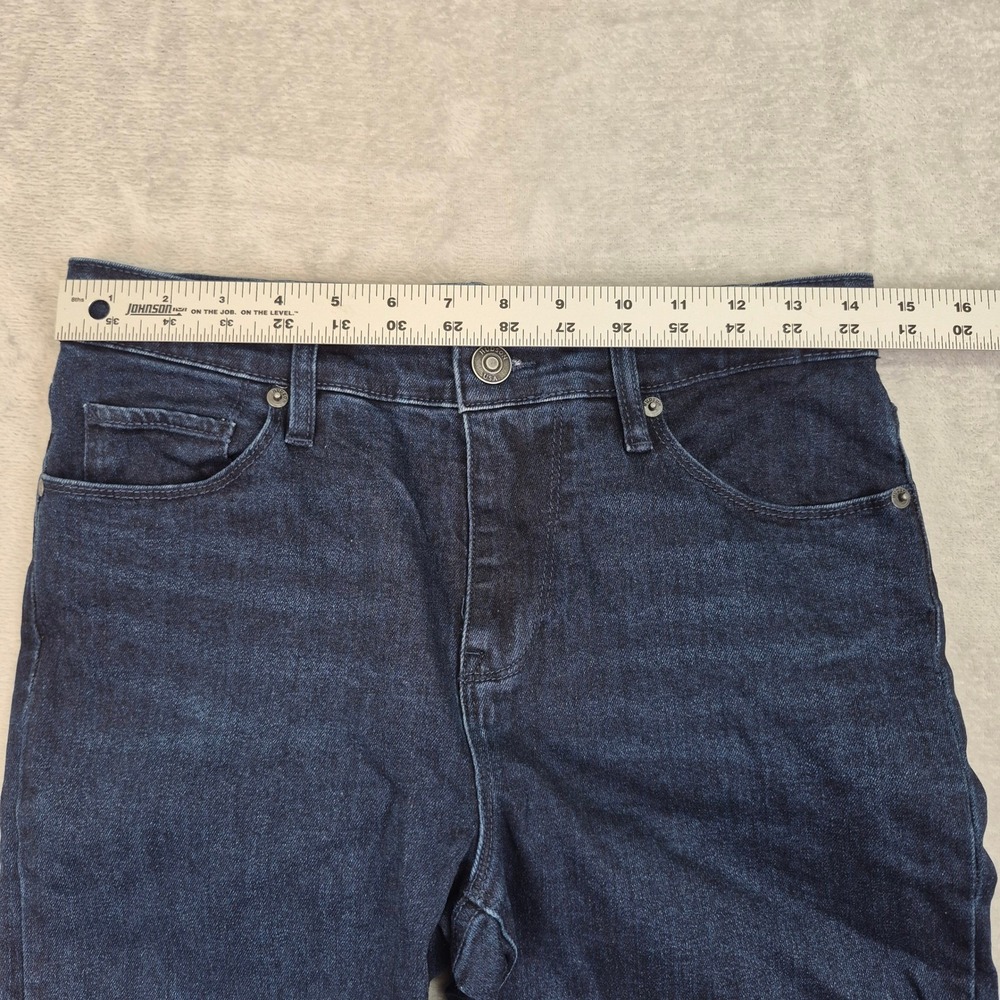 Hudson High Rise Straight Leg Womens Dark Wash H0325-01 Size 6 (29) Stretch - Picture 6 of 11
